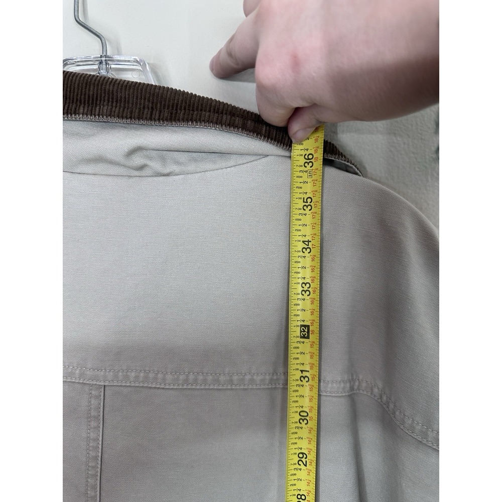 PLUS SIZE LL Bean Jacket 2XL TALL Field Coat Barn Chore‎ Canvas Corduroy Collar - Picture 16 of 16